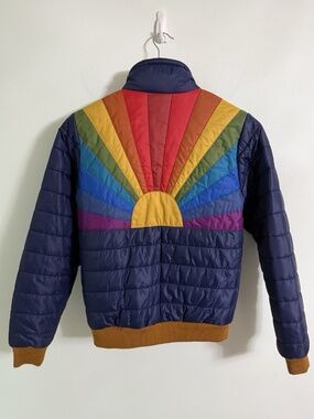 Aviator Nation Sunburst Jacket Navy Size Small RARE